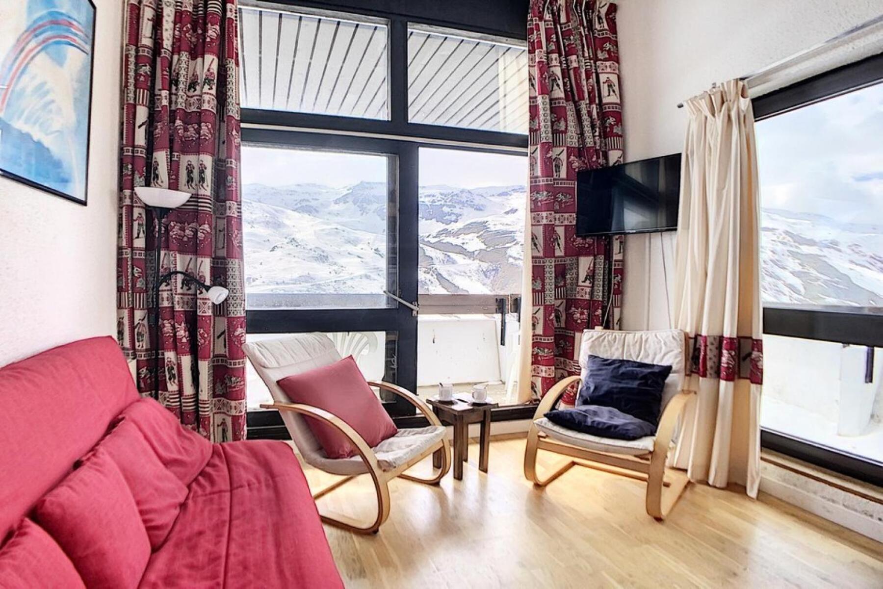 Residence Evons - Appartement Duplex Agreable - Au Pied Des Pistes - Balcon Mae-0444 サン・マルタン・ド・ベルヴィル エクステリア 写真